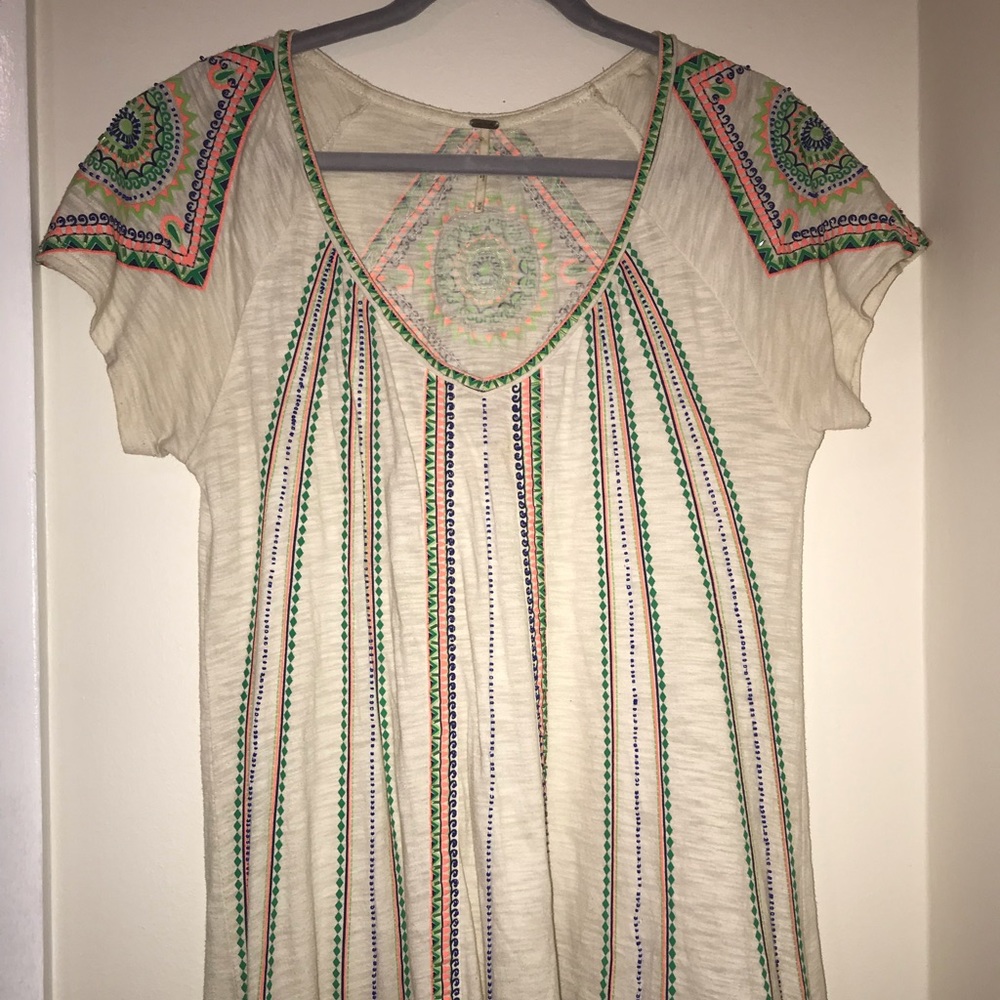Free People Beaded Blouse